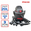 Máy hút bụi, hút bước và thổi 3 chức năng Shop Vac 20 lít 1400W 59712206