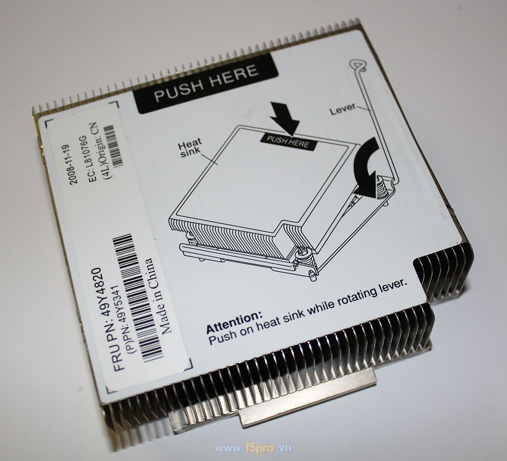 HEATSINK FOR XSERIES 3550 M2 X3650 M2 (49Y5341)