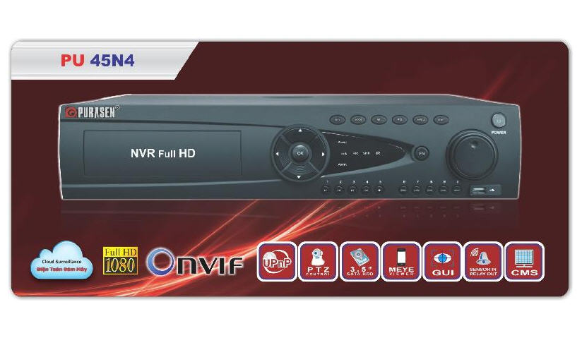 Đầu ghi hình Purasen NVR  (PU45N4)