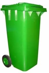 Thùng rác nhựa HDPE màu ghi HTXZ2120 120 lít