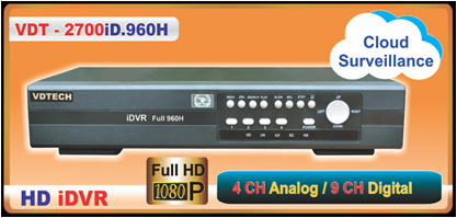 Đầu Ghi hình 4 kênh  VDTech VDT-2700iD.960H